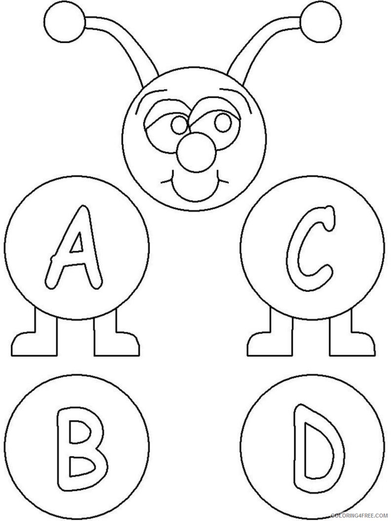 printable abc coloring pages for kids Coloring4free