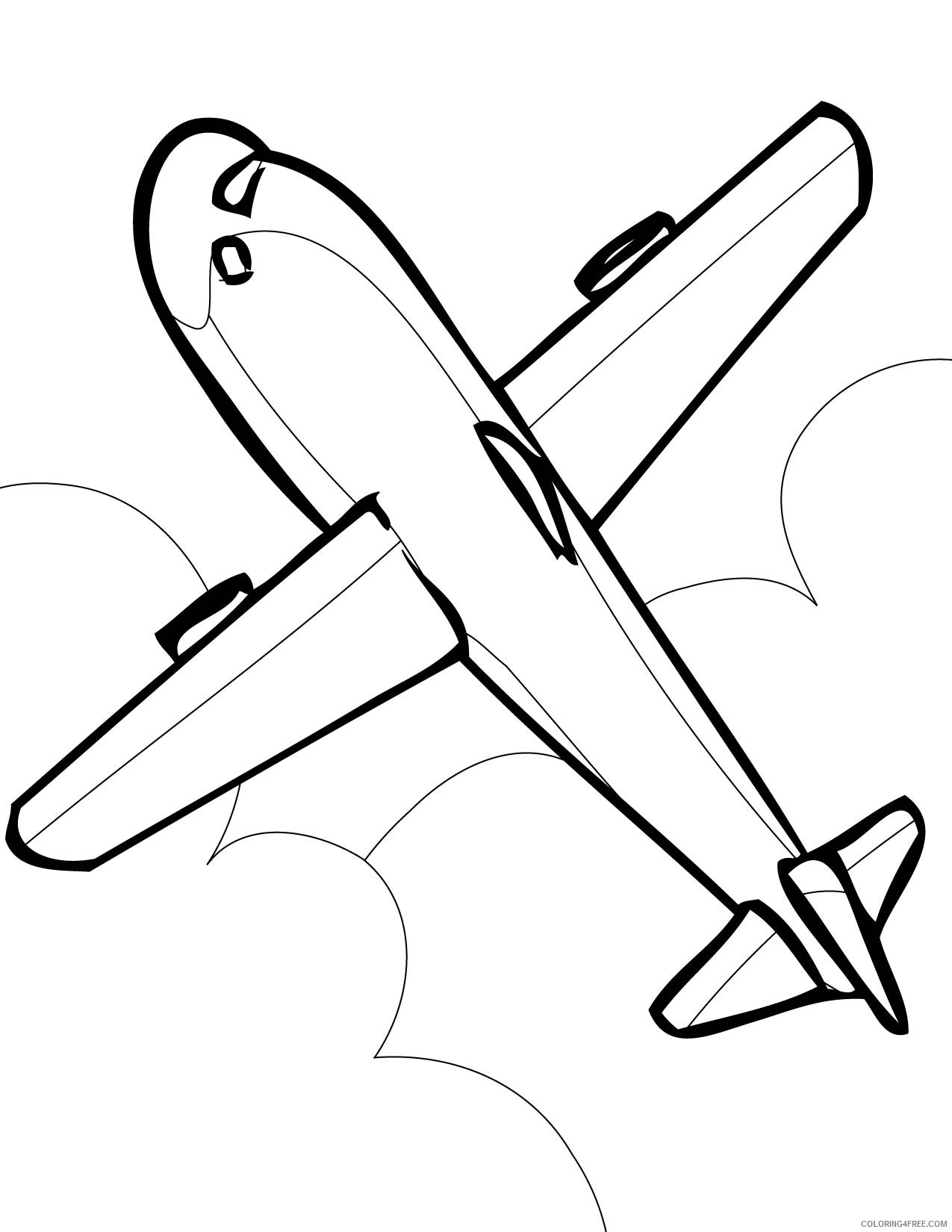 printable airplane coloring pages Coloring4free