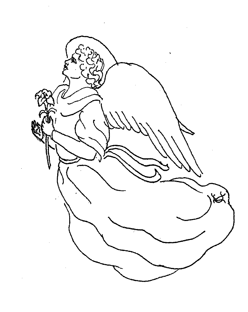 printable angel coloring pages Coloring4free