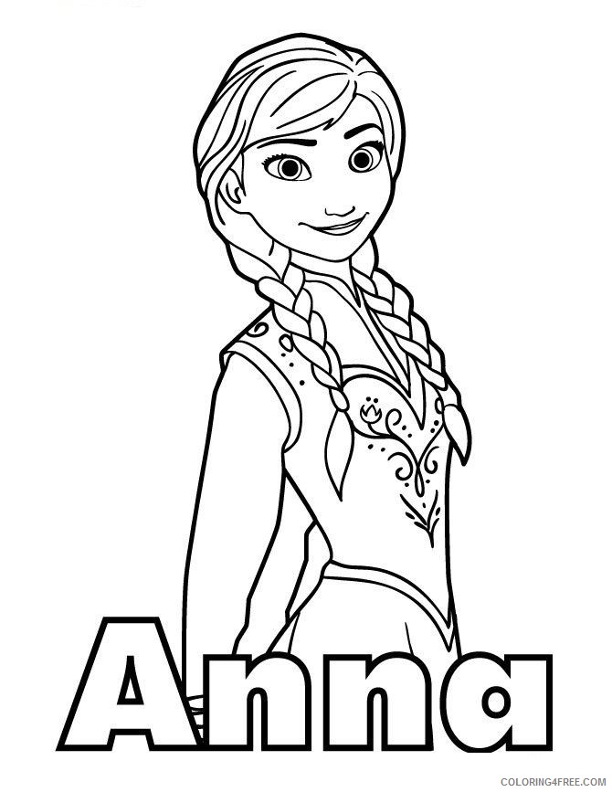 printable anna coloring pages Coloring4free