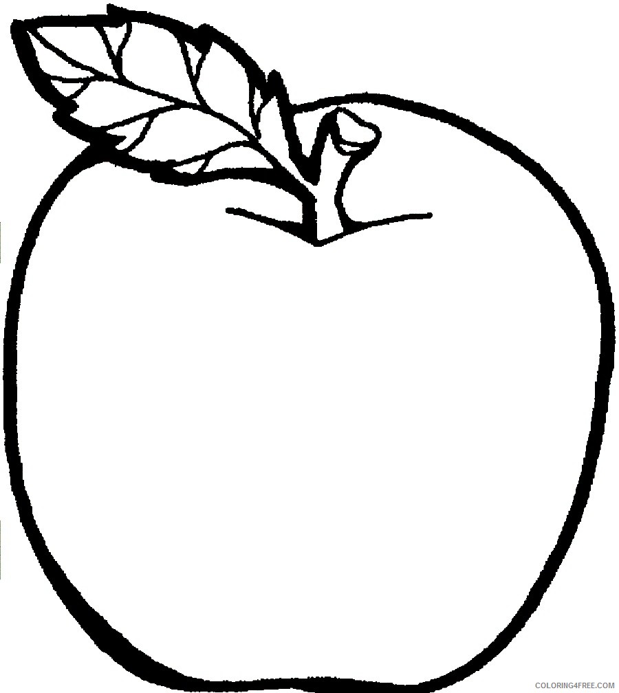 printable apple coloring pages Coloring4free