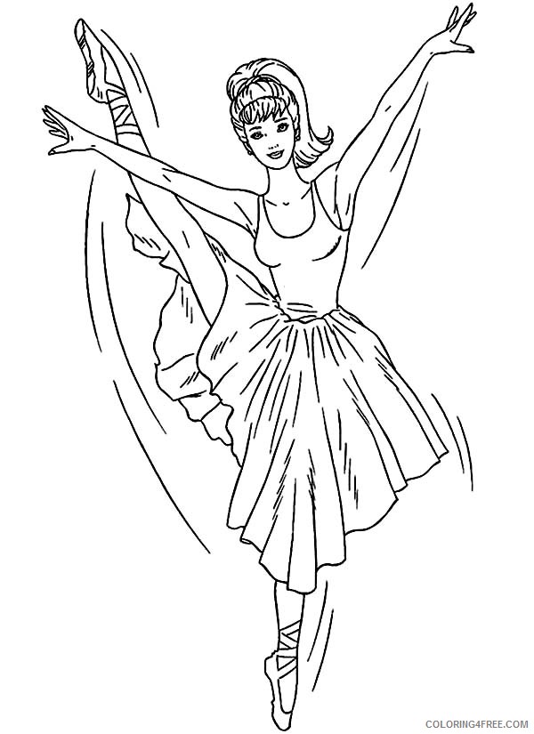 printable ballet coloring pages Coloring4free