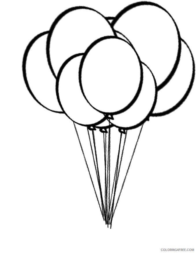 printable balloon coloring pages Coloring4free