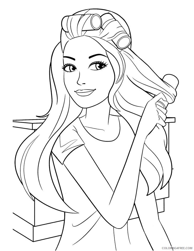 printable barbie coloring pages for kids Coloring4free
