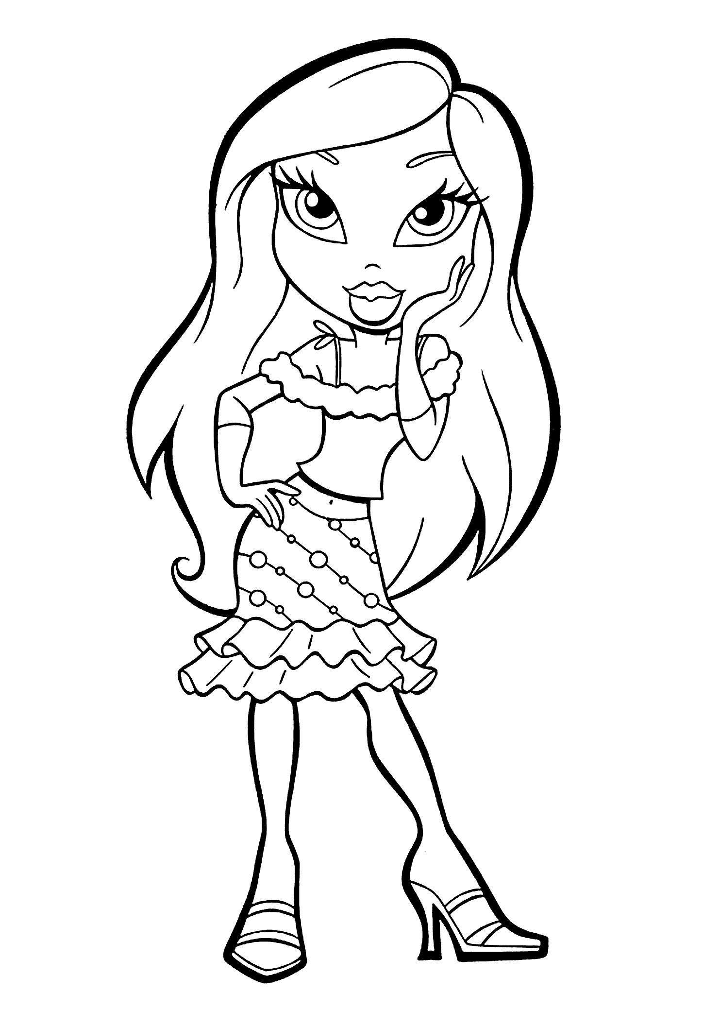 printable bratz coloring pages Coloring4free