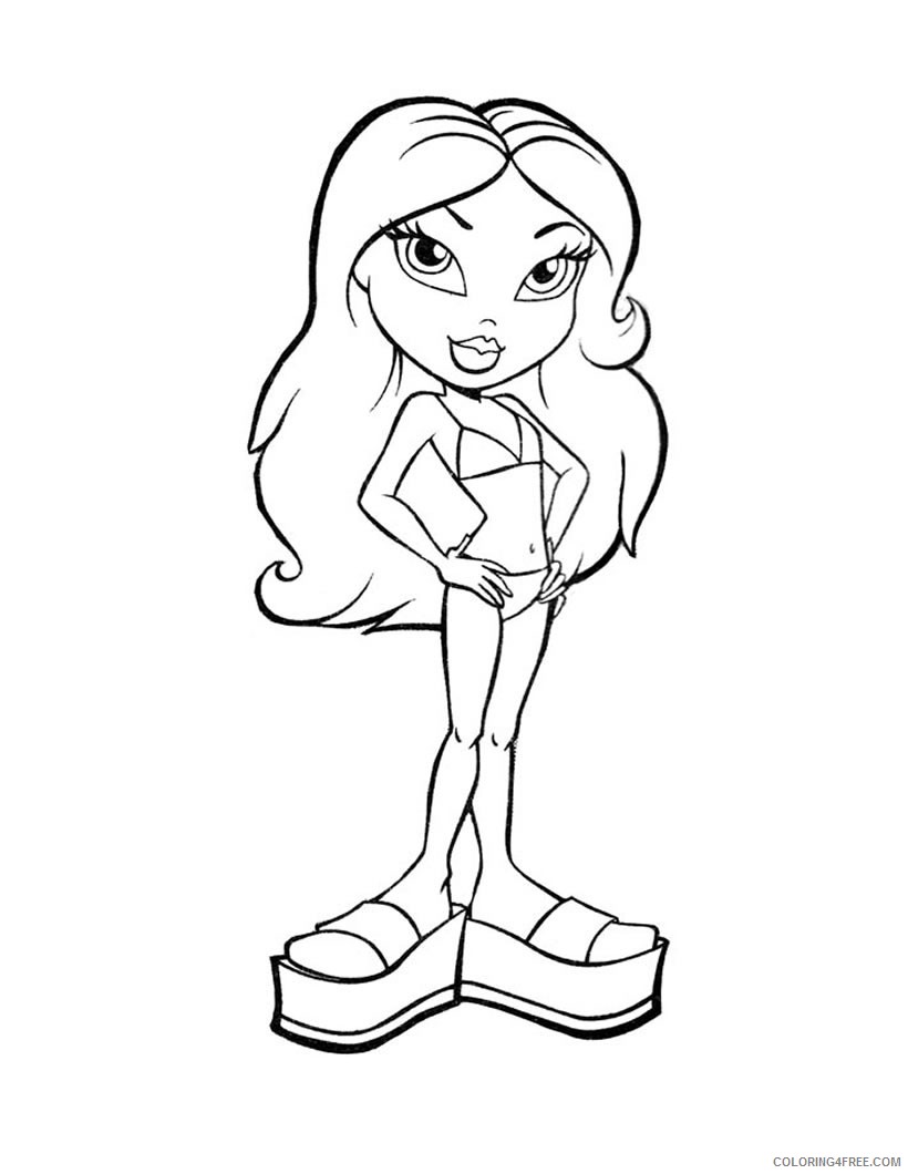 printable bratz coloring pages for kids Coloring4free