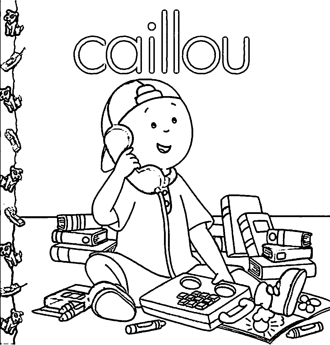 printable caillou coloring pages Coloring4free