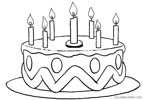 printable cake coloring pages Coloring4free