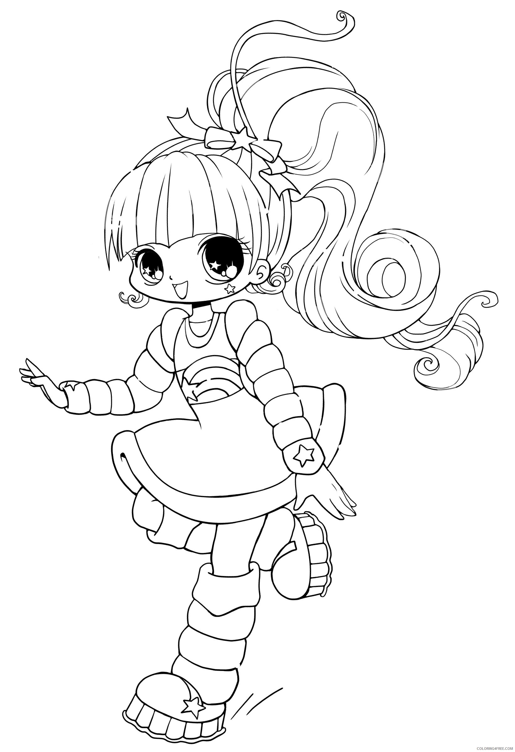 printable chibi coloring pages Coloring4free