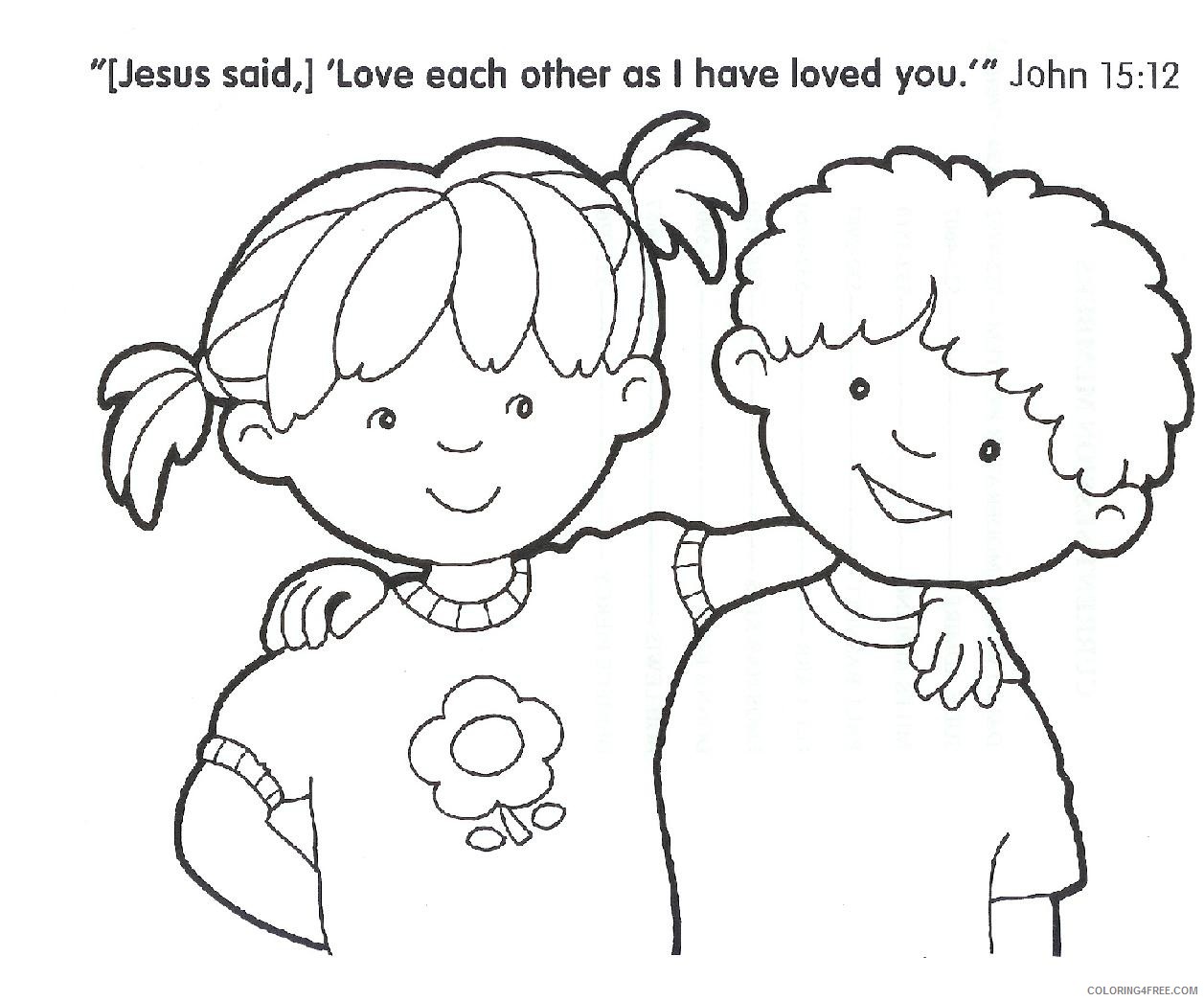 printable christian coloring pages for kids Coloring4free