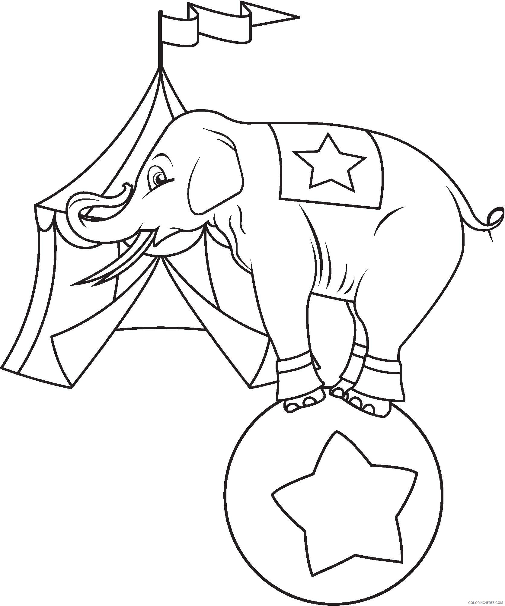 printable circus coloring pages Coloring4free