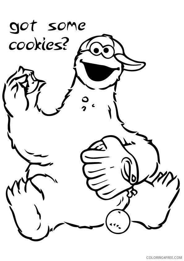 printable cookie monster coloring pages Coloring4free