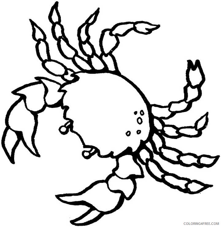 printable crab coloring pages Coloring4free