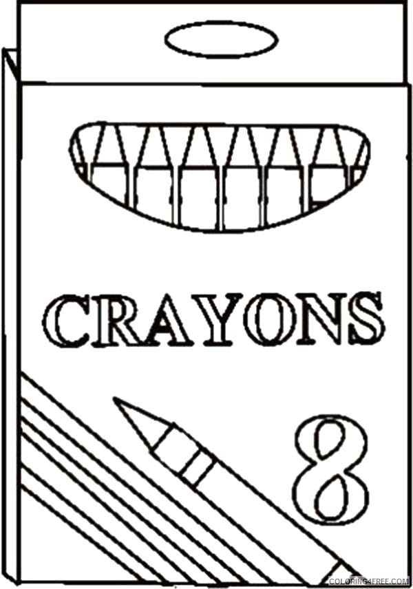 printable crayon box coloring pages Coloring4free