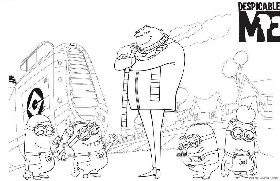 printable despicable me coloring pages Coloring4free