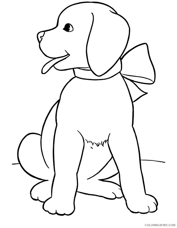 printable dog coloring pages for kids Coloring4free