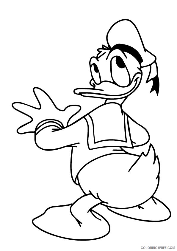 printable donald duck coloring pages for kids Coloring4free