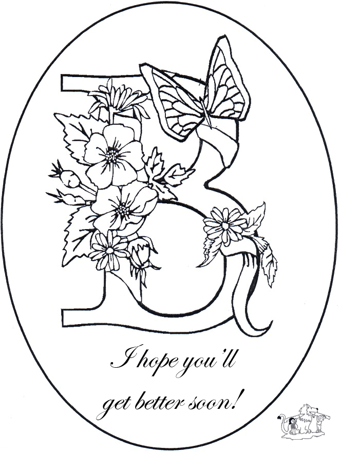 printable get well soon coloring pages Coloring4free