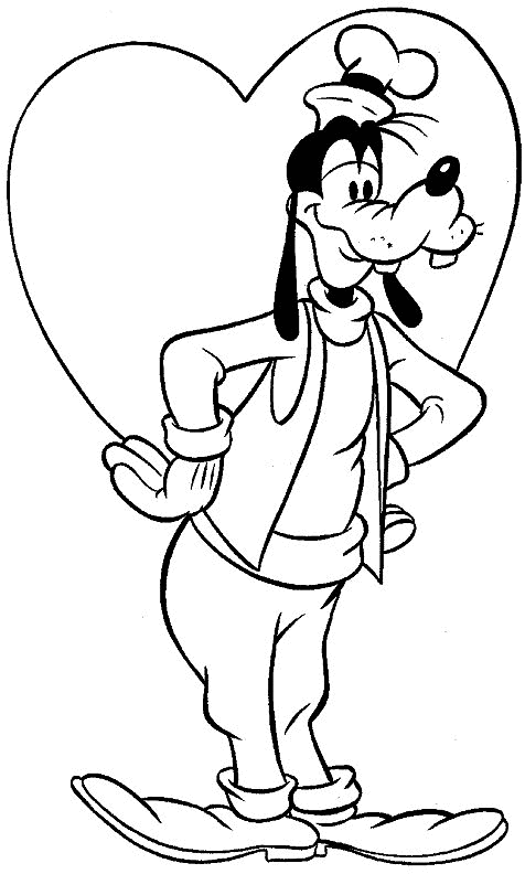 printable goofy coloring pages Coloring4free