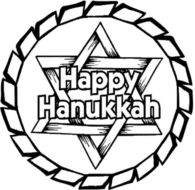 printable happy hanukkah coloring pages Coloring4free