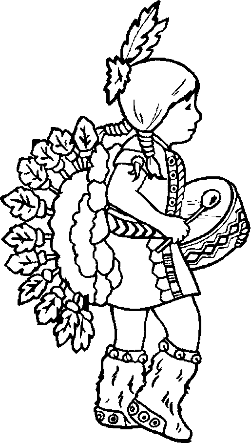 printable indian coloring pages Coloring4free