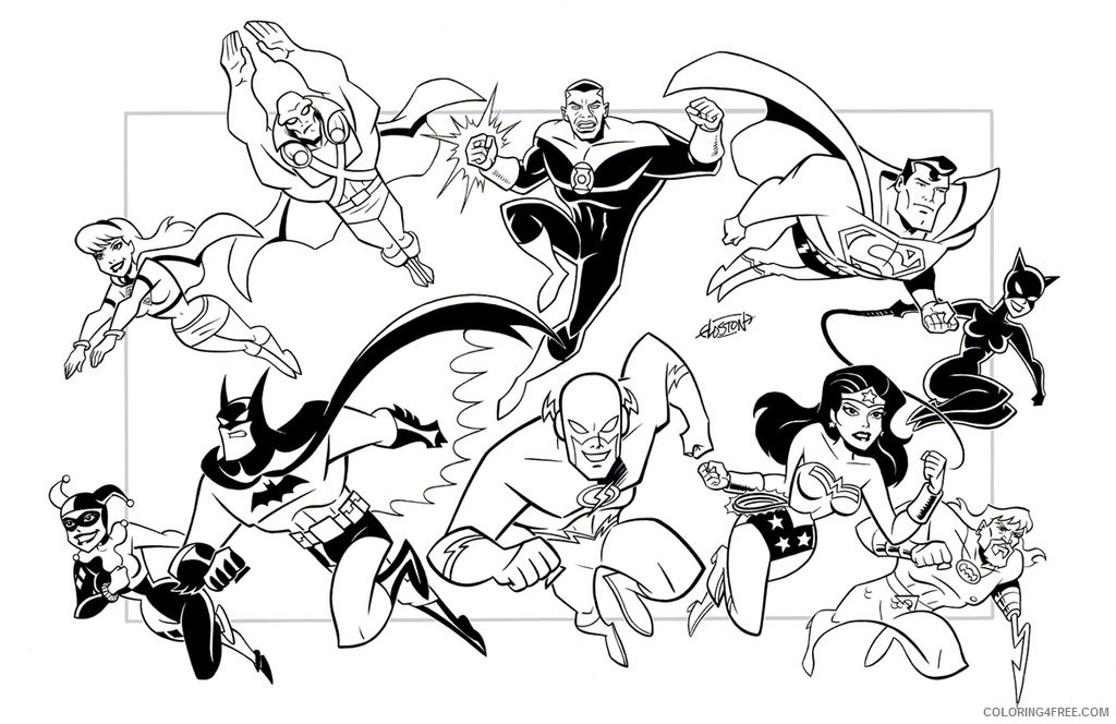 printable justice league coloring pages Coloring4free