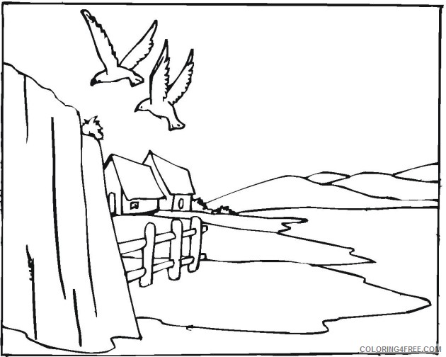 printable landscape coloring pages Coloring4free
