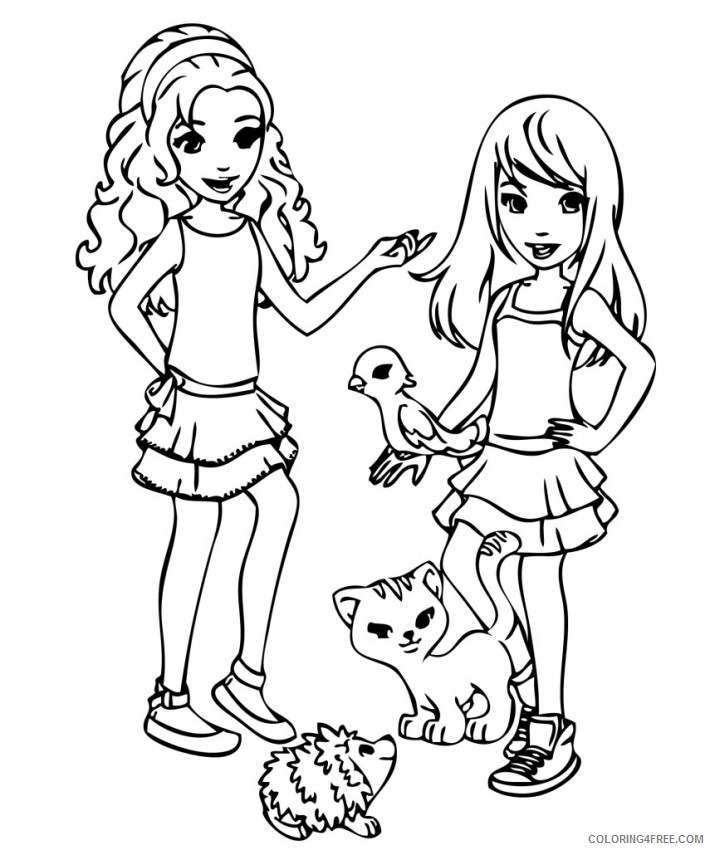 printable lego friends coloring pages Coloring4free