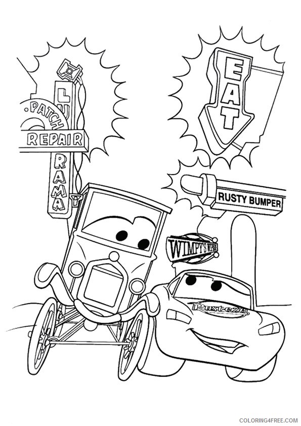 printable lightning mcqueen coloring pages Coloring4free
