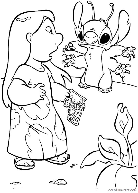 printable lilo and stitch coloring pages Coloring4free