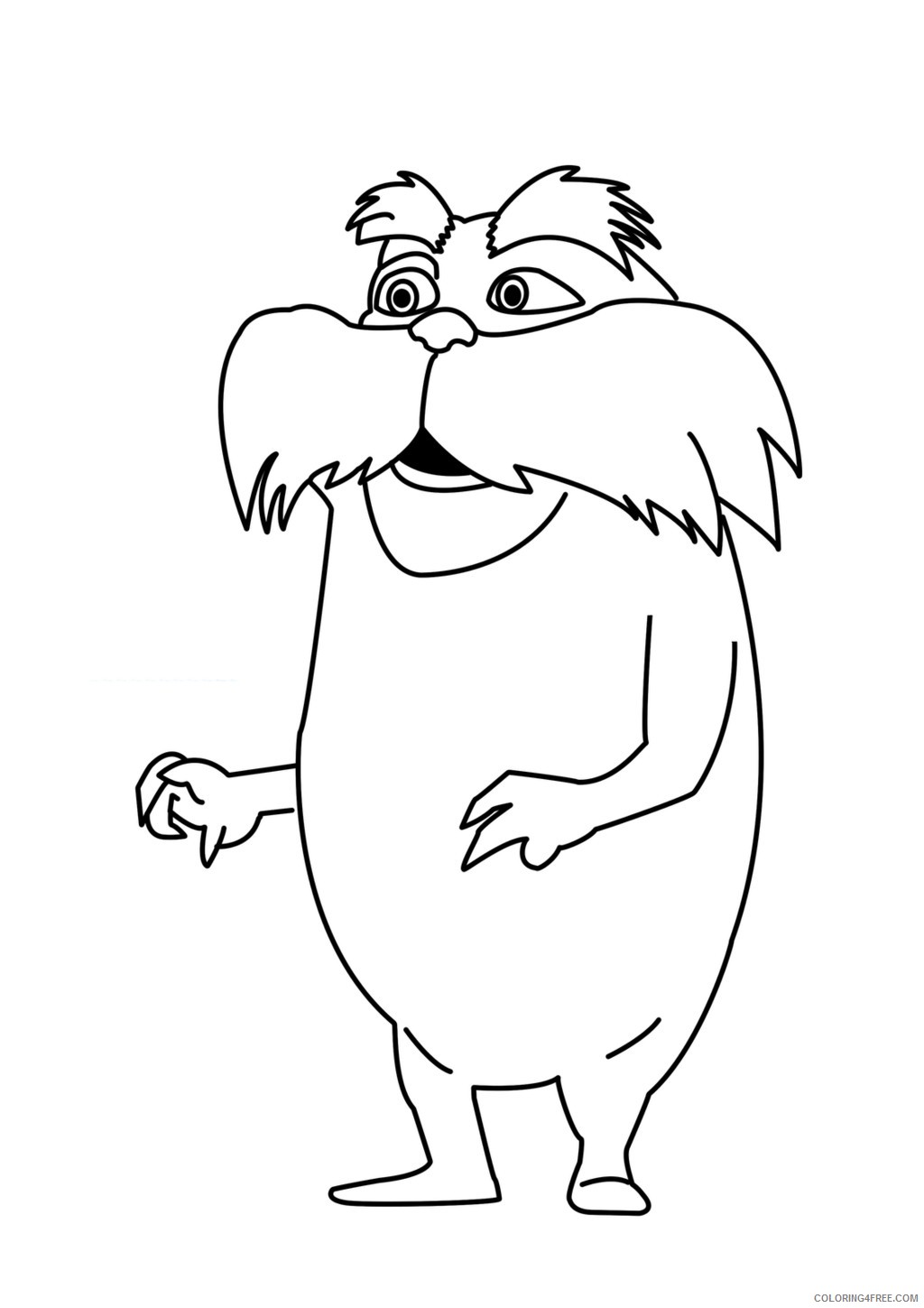 printable lorax coloring pages Coloring4free