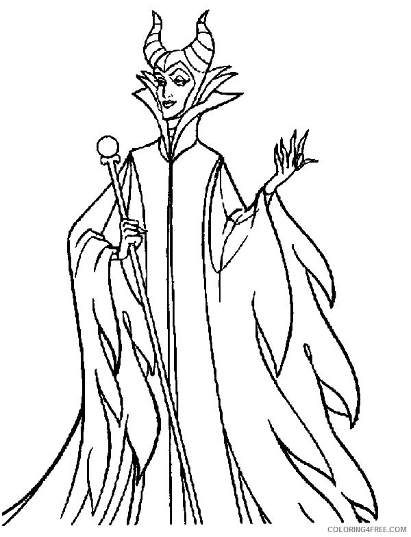 printable maleficent coloring pages Coloring4free