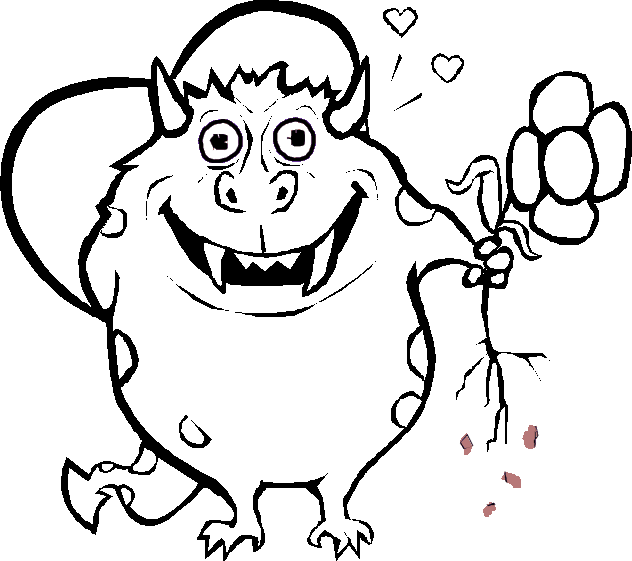 printable monster coloring pages Coloring4free