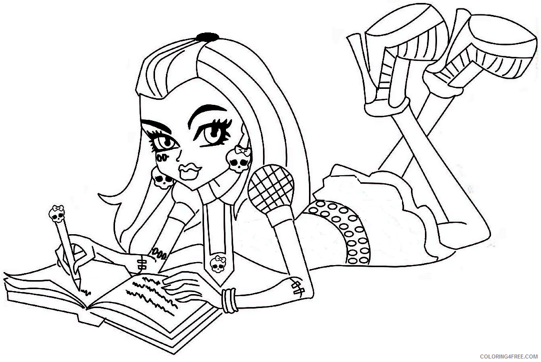 printable monster high coloring pages Coloring4free