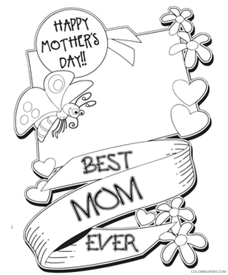 printable mothers day coloring pages Coloring4free