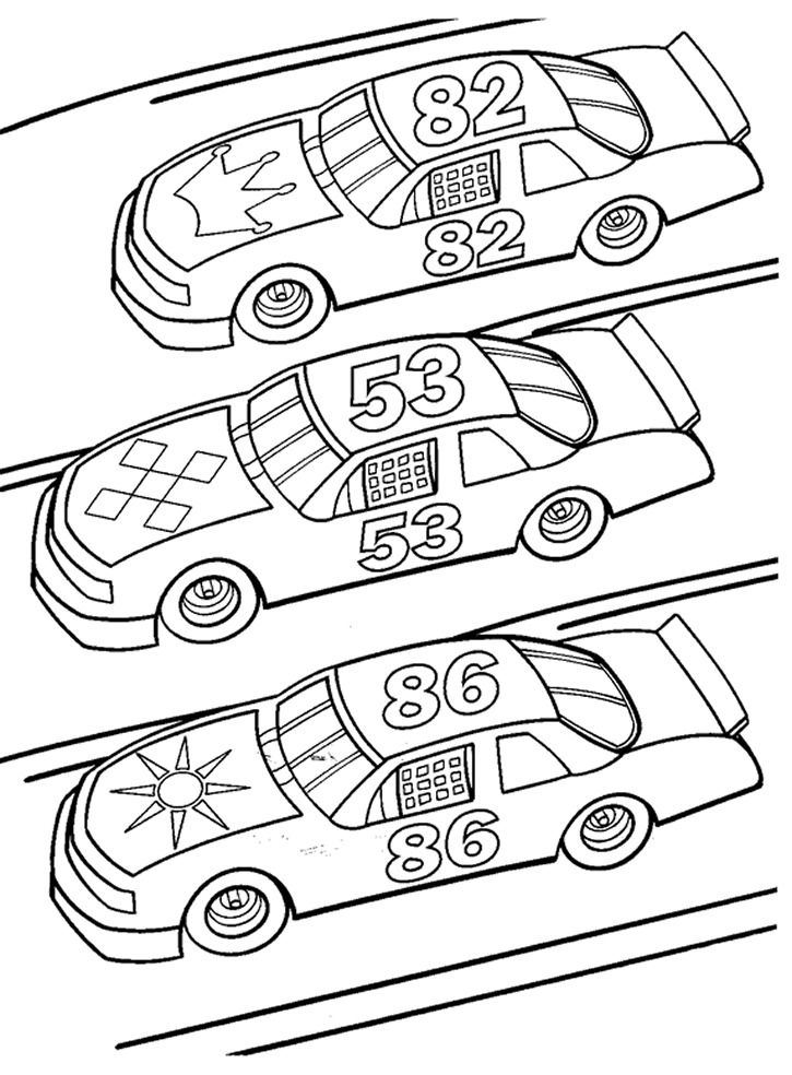 printable nascar coloring pages Coloring4free