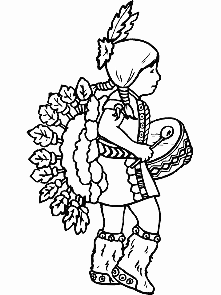 printable native american coloring pages Coloring4free