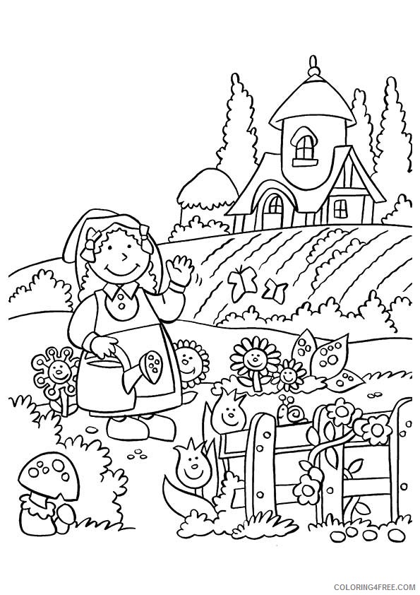 printable nature coloring pages for kids Coloring4free