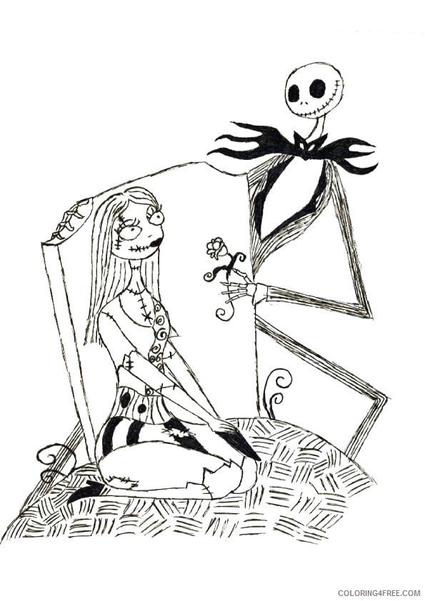 printable nightmare before christmas coloring pages Coloring4free