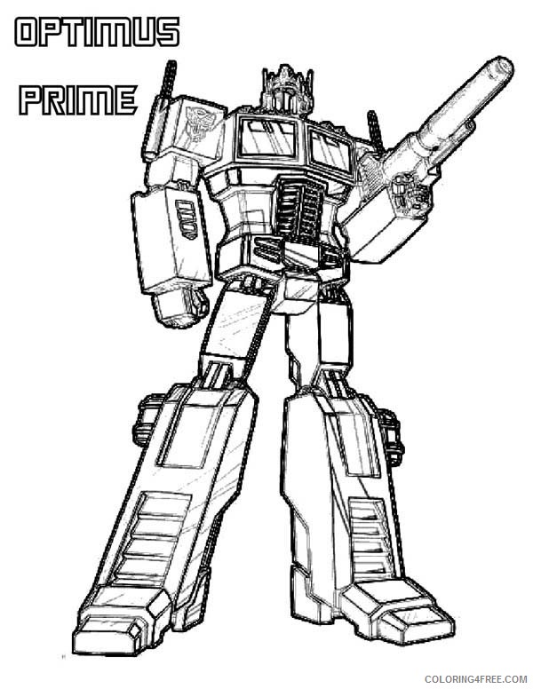 printable optimus prime coloring pages Coloring4free