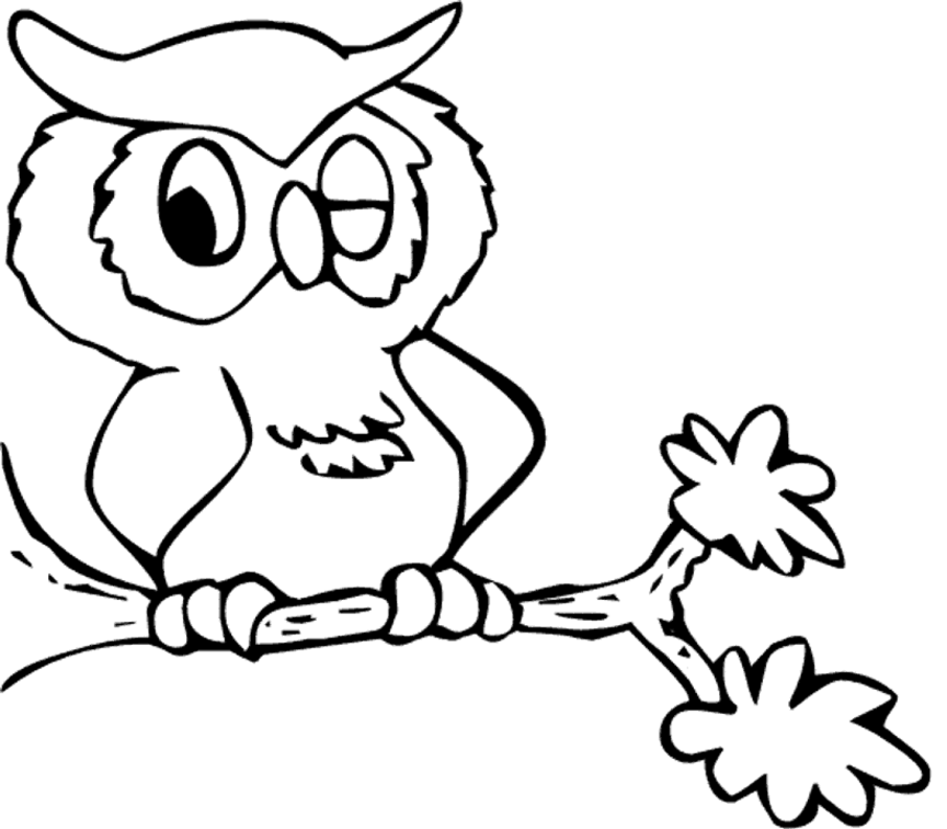 printable owl coloring pages for kids Coloring4free