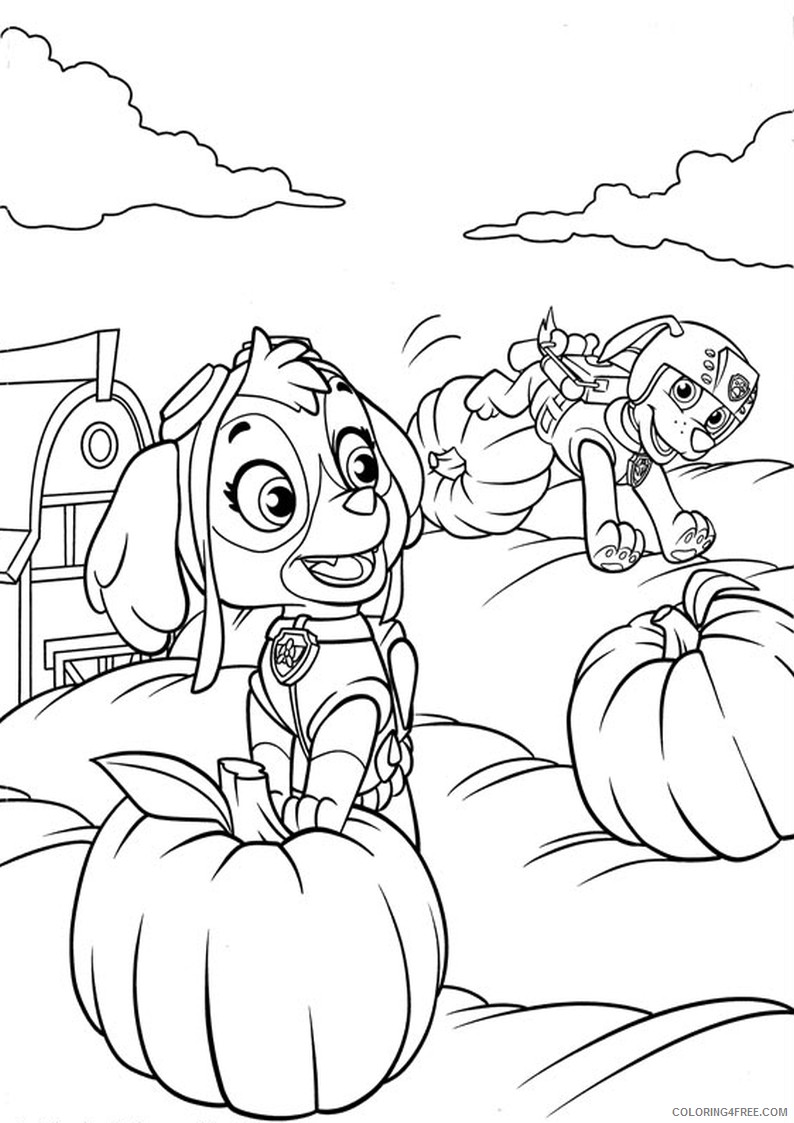 printable paw patrol coloring pages for kids Coloring4free