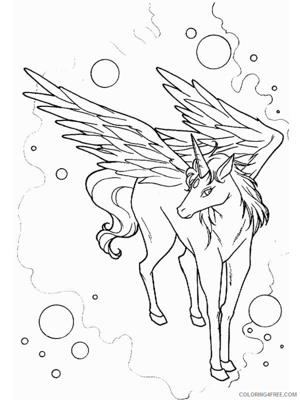 printable pegasus coloring pages for kids Coloring4free