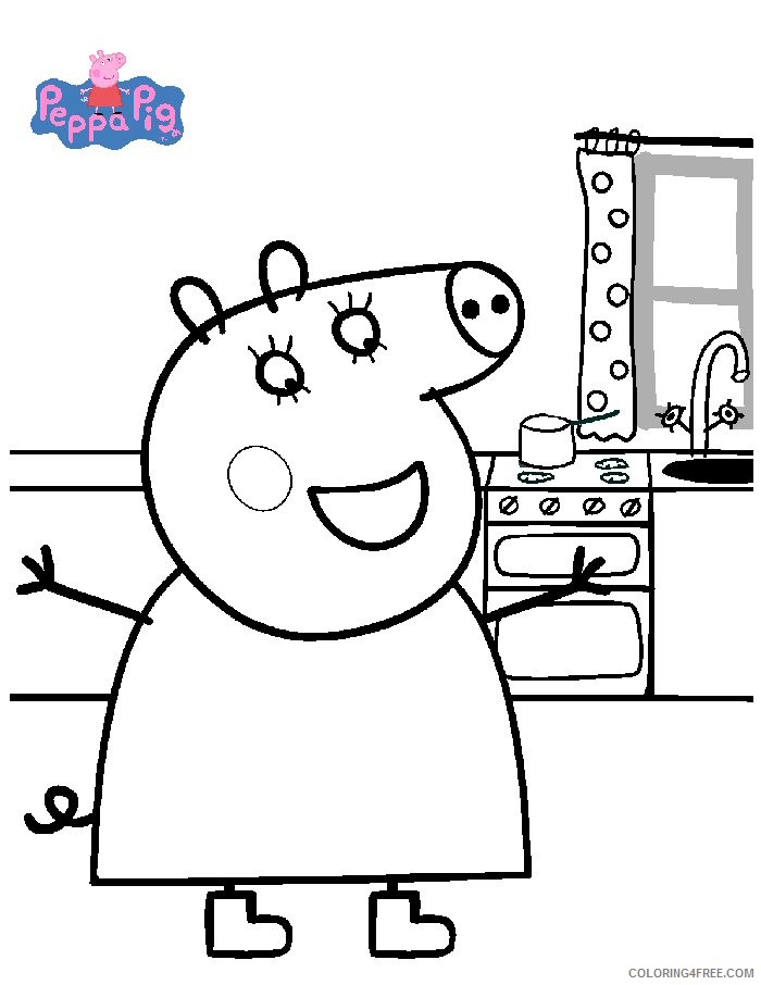 printable peppa pig coloring pages Coloring4free
