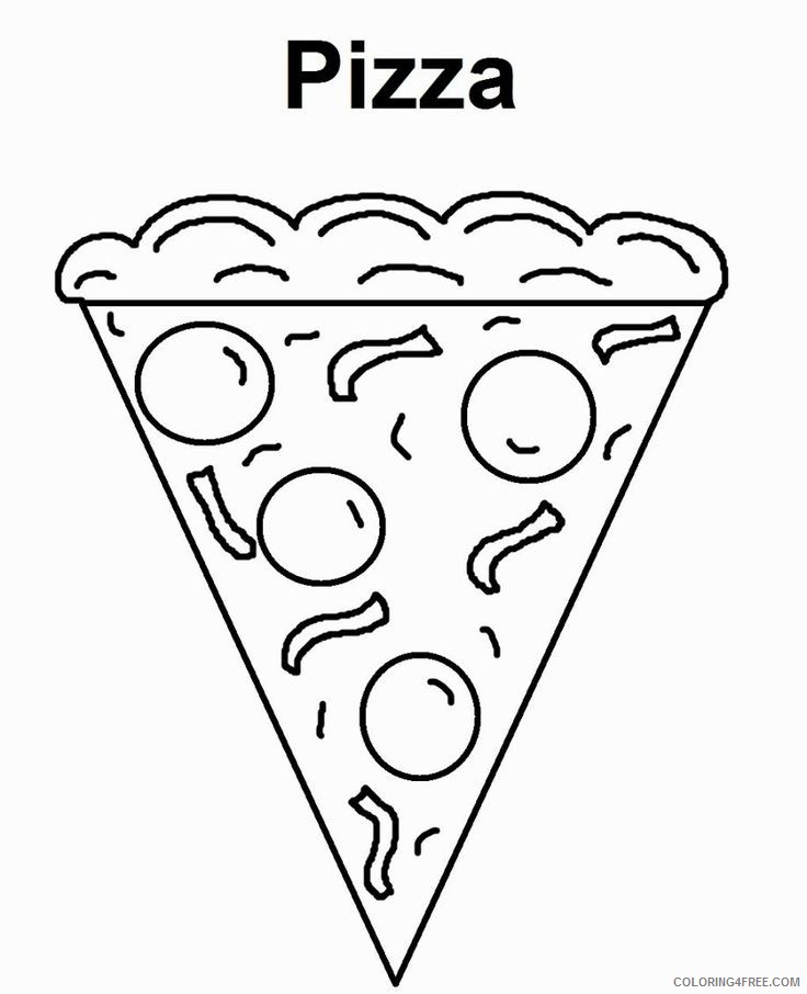 printable pizza coloring pages Coloring4free