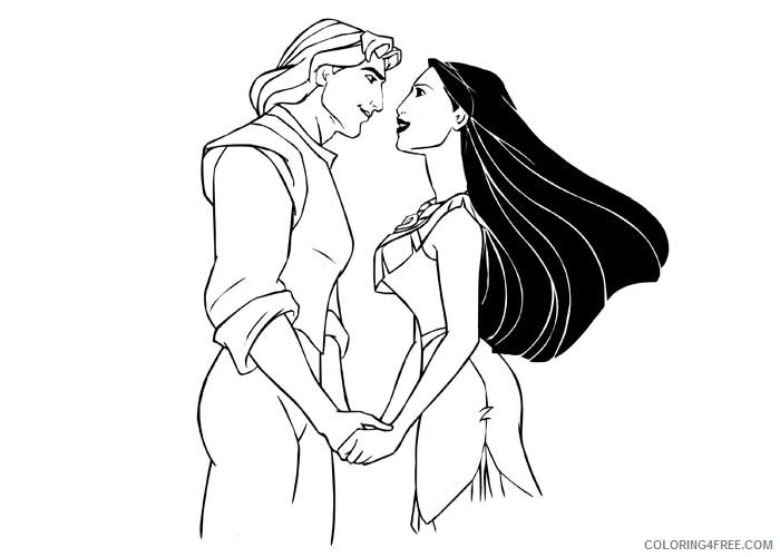 printable pocahontas coloring pages for kids Coloring4free