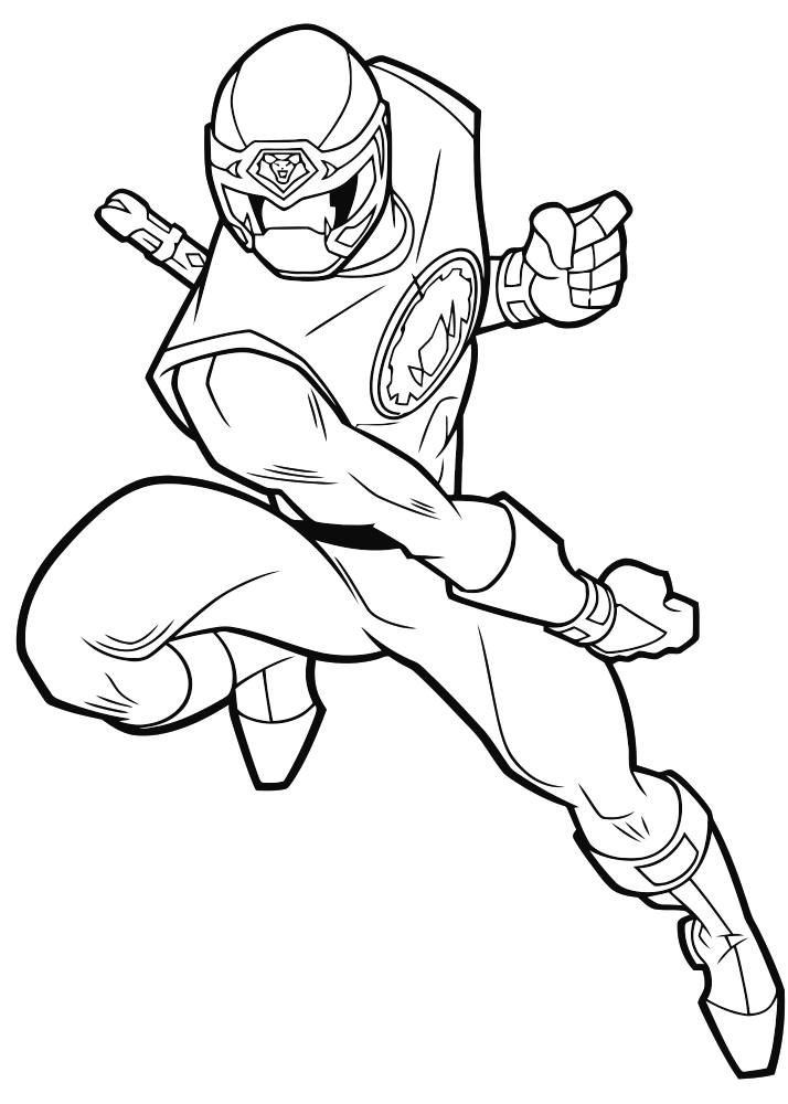 printable power ranger coloring pages for kids Coloring4free