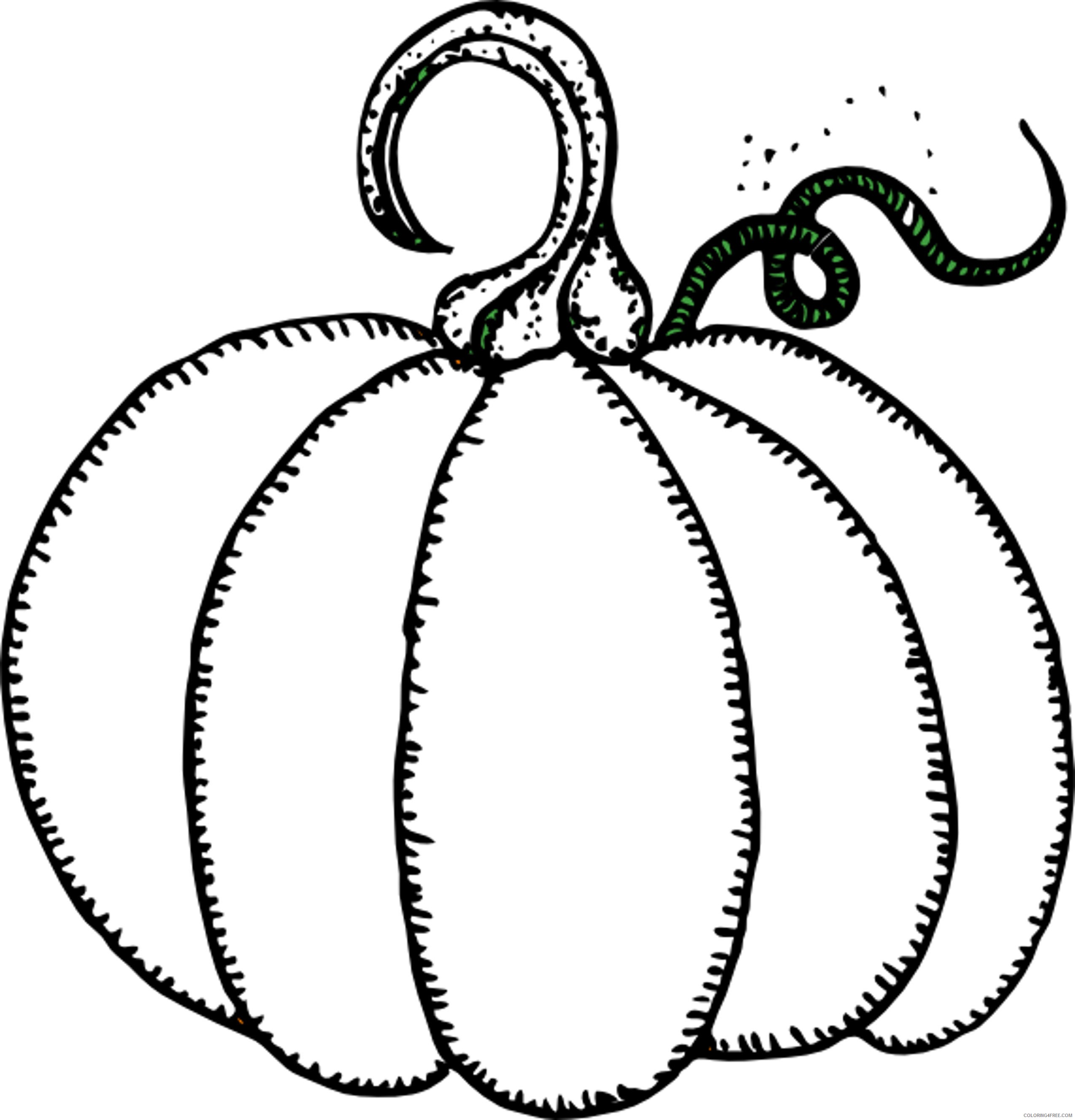 printable pumpkin coloring pages for kids Coloring4free