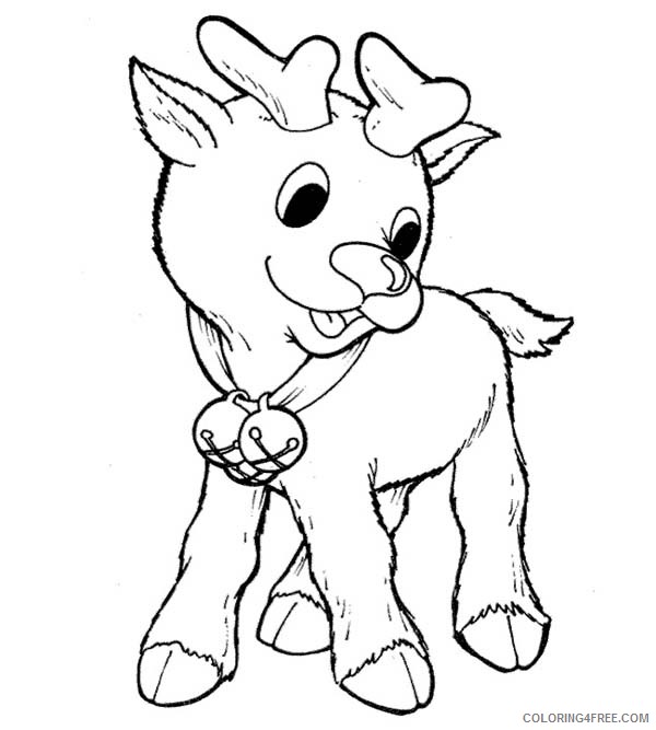 printable rudolph the red nosed reindeer coloring pages for kids Coloring4free