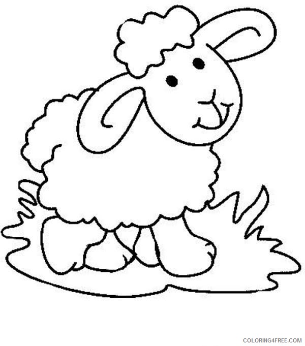 printable sheep coloring pages for kids Coloring4free